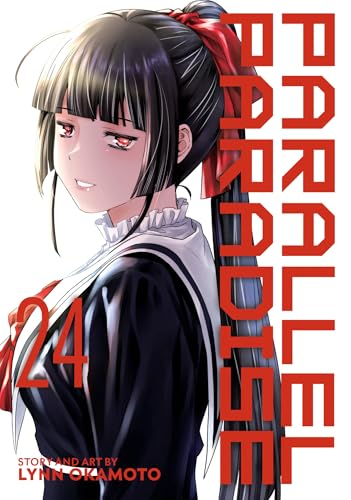 Manga cover featuring a young woman with dark hair and red eyes.