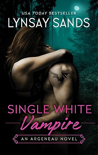 Book cover: couple embracing, dark forest background, title "Single White Vampire".