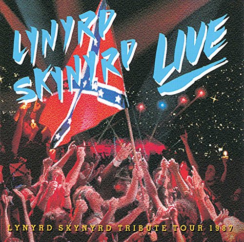 Lynyrd Skynyrd live album cover with a crowd and Confederate flag.