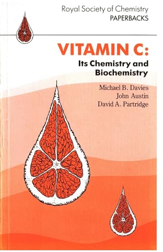Book cover: "Vitamin C: Its Chemistry and Biochemistry" with orange fruit illustration.