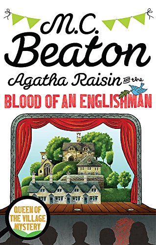 Book cover: “Agatha Raisin and the Blood of an Englishman” with theatre scene.