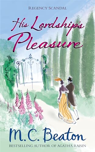 Book cover featuring a Regency couple walking toward a gated garden with tall trees.