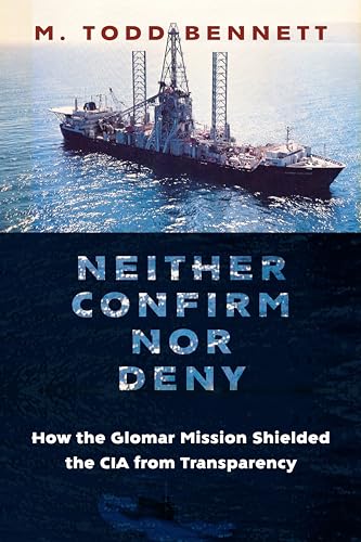 Book cover with a ship drilling in the ocean, titled “Neither Confirm nor Deny.”