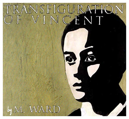 CD cover: Stylized portrait of a man in black and white on green.