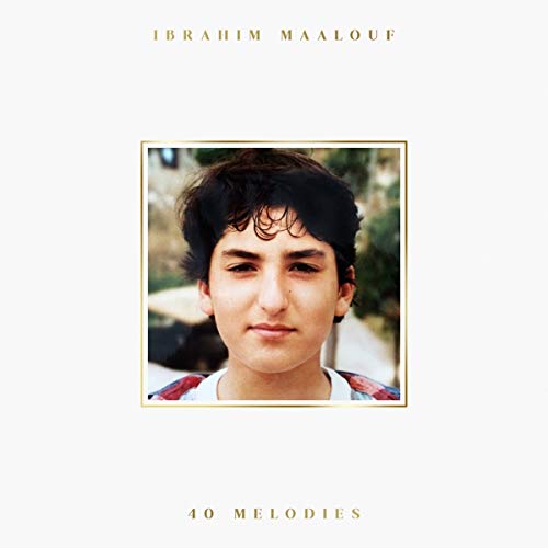 Ibrahim Maalouf album cover, portrait of a young boy in a gold frame.