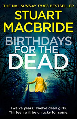 Book cover: woman in yellow walking up stairs into dark woods.