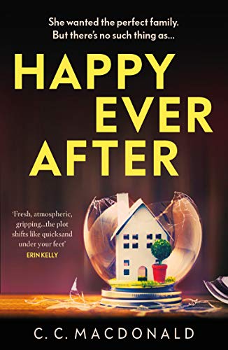 Book cover: “Happy Ever After” with a cracked egg and house image.