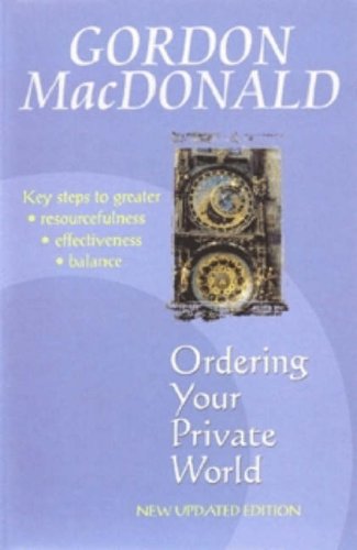 Book cover: “Ordering Your Private World” by Gordon MacDonald, with clock imagery.