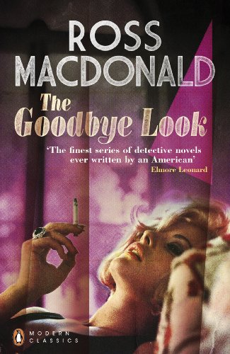 Book cover: “The Goodbye Look” with a woman and a cigarette.