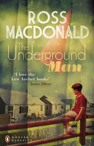 Book cover: "The Underground Man" with a boy looking at suburban houses.