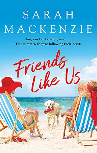 Book cover: two women and a golden retriever on a beach.