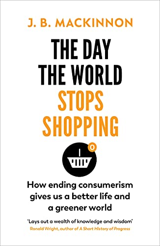 Book cover with bold orange title, shopping cart icon, and white background.