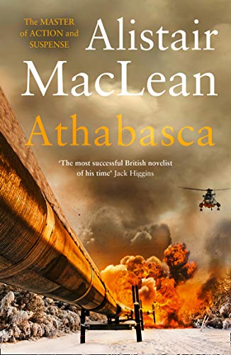 Book cover showing a pipeline, an explosion, and a helicopter against a cloudy sky.