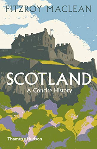 Book cover of Scotland: A Concise History featuring an illustrated castle on a cliff.
