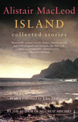 Book cover: “Island” by Alistair MacLeod, featuring a coastal landscape.