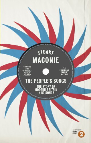 Book cover: vinyl record with radiating blue and red lines, title text.