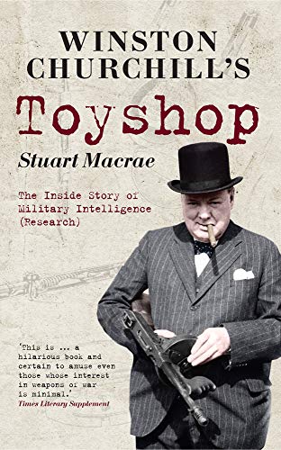 Book cover: Winston Churchill with a machine gun and cigar.