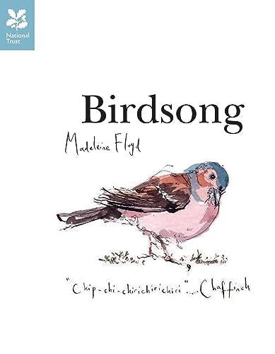 Book cover: āBirdsongā with a watercolor illustration of a chaffinch.