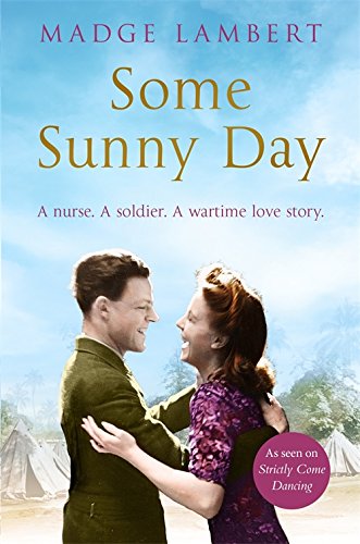 Book cover depicting a couple embracing, with a wartime hospital background.