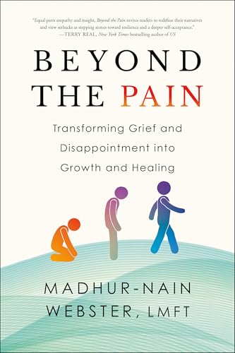Book cover with figures representing stages of grief and healing.