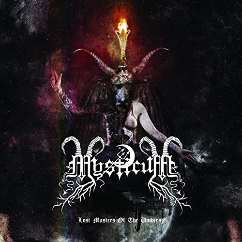Album cover featuring a horned figure with a torch against a dark space background.
