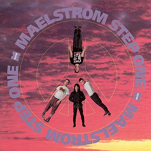 CD cover: four people against a pink and orange cloudy sky.