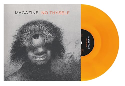 Magazine’s “No Thyself” vinyl record with orange disc and textured cover art.