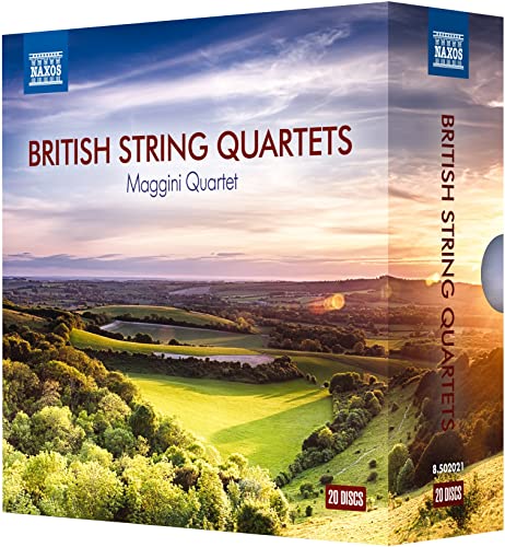 Box set cover featuring a rolling British landscape at sunset with Naxos logo text.