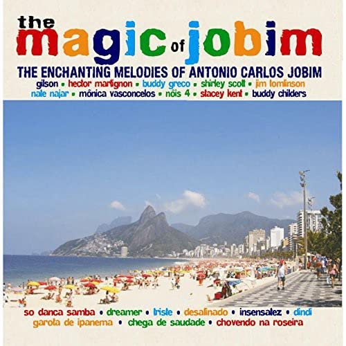 CD cover featuring a beach scene with Sugarloaf Mountain in Rio de Janeiro.