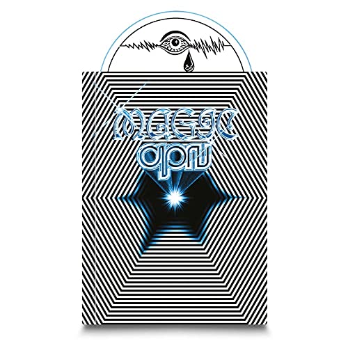 Blu-ray cover for “Magic Oneohtrix Point Never” with abstract eye and tunnel design.