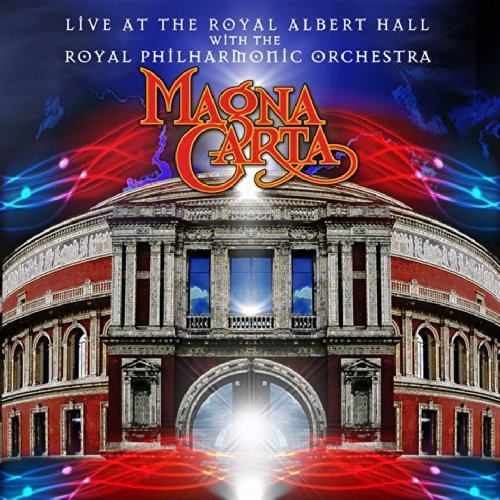 "Album cover featuring the Royal Albert Hall building with red and blue lights."