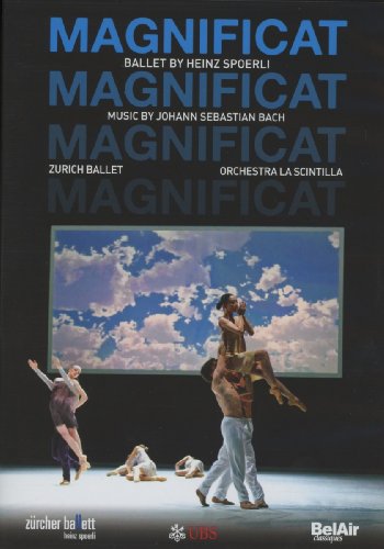 DVD cover for Magnificat ballet featuring dancers performing against a cloudy sky background.