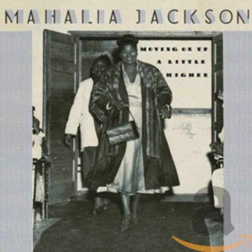 Mahalia Jackson CD cover featuring a vintage photo of her and another person.