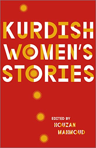Red book cover with bold yellow text: "Kurdish Women's Stories.
