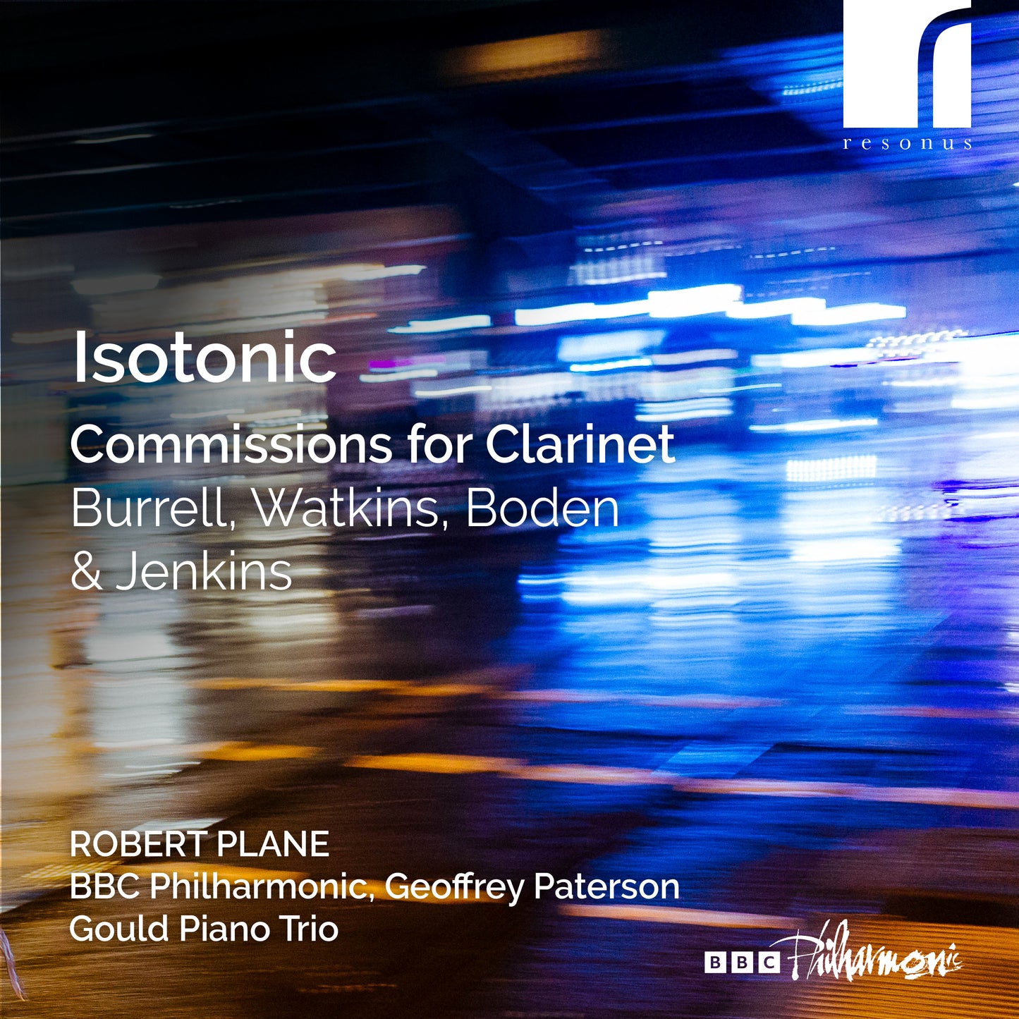 CD cover for “Isotonic Commissions for Clarinet” by Robert Plane.