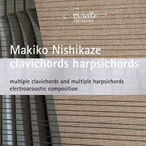 CD cover for Makiko Nishikaze’s electroacoustic composition featuring clavichords and harpsichords.