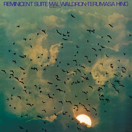 CD cover: turquoise sky filled with silhouetted birds and a glowing sun.