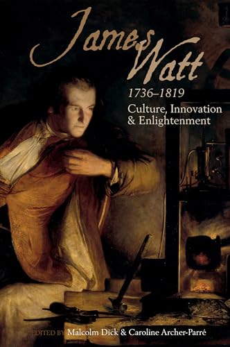 Book cover featuring a portrait of James Watt and industrial machinery.