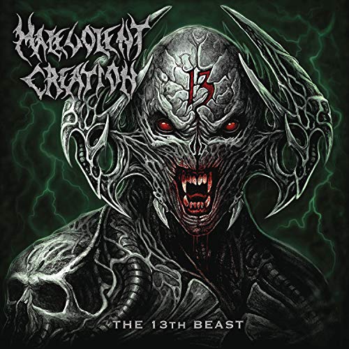 CD cover for Malevolent Creation’s “13th Beast” featuring a demonic figure.