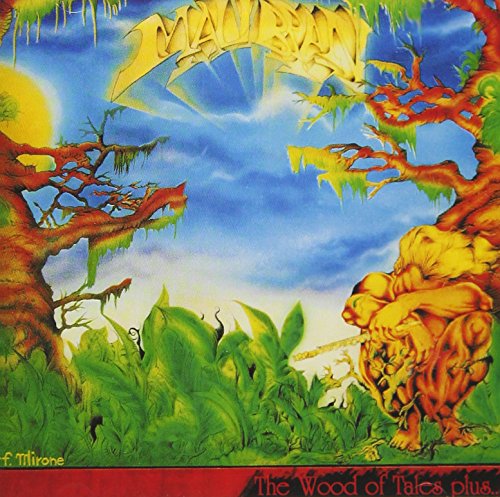 Album cover: fantastical forest scene with a crouching figure.