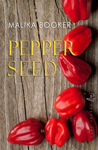 Book cover with red peppers and the title "Pepper Seed".