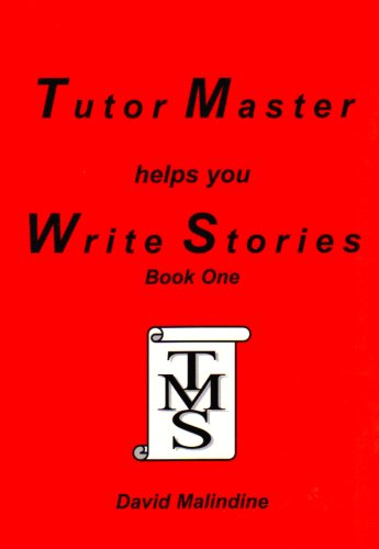 Red book cover with white text: "Tutor Master Helps You Write Stories".