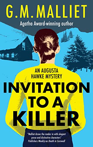 Book cover: woman viewed from behind, yellow background, house in distance.