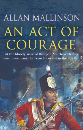Book cover depicting a soldier in battle during the siege of Badajoz.
