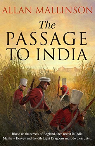 Book cover: "The Passage to India" depicts soldiers in tall grass.