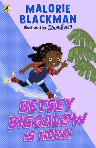 Book cover: illustrated girl roller skating, purple and blue background.