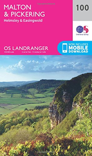 Ordnance Survey Landranger map 100, covering Malton, Pickering, and surrounding landscapes.