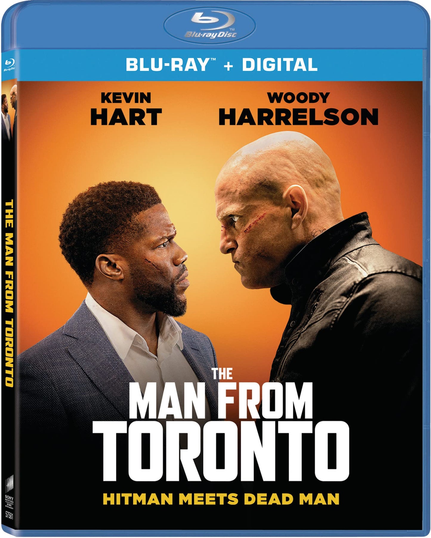 “The Man From Toronto” Blu-ray cover featuring Kevin Hart and Woody Harrelson.