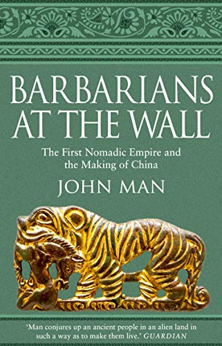 Book cover with green background, white text, and a golden tiger-shaped artifact.