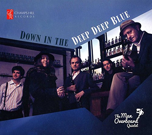 CD cover featuring five musicians in a dimly lit bar scene.